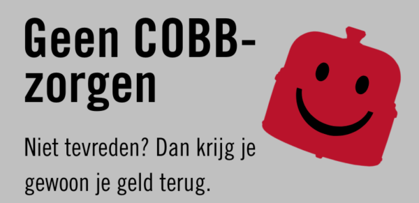 Geen COBB-zorgen. Niet tevreden? Dan krijg je gewoon je geld terug.