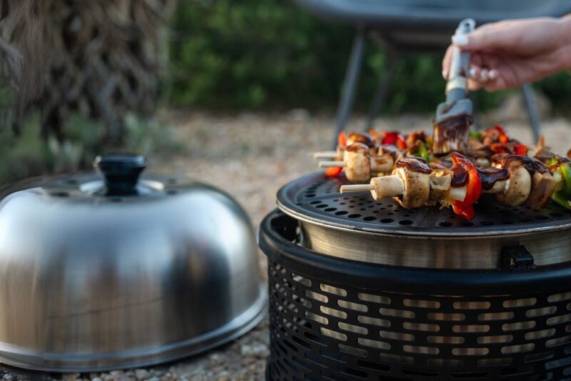 COBB barbecue met spiesjes