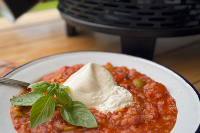 COBB recept tomatenrisotto met burrata